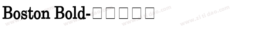 Boston Bold字体转换